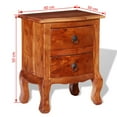 thumbnail image 4 of vidaXL Nightstands with Drawers 2 pcs Solid Acacia Wood, 4 of 5