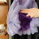thumbnail image 4 of Vestido sin mangas con cuello redondo hasta la rodilla Vestido de malla con lazo y lentejuelas para niña Vestido camisola brillante para bebé Vestido sin mangas con cuello redondo hasta la rodilla Ves, 4 of 4