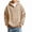 Beige, variant on HAOTAGS Boys Hoodie (3-14) Half Zipper Warm Long Sleeve Winter Sweatshirts Pullover Tops Army Green Size 5