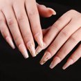 thumbnail image 4 of Uñas postizas con diseño de arcoíris extralargas, ataúd brillante, uñas postizas a presión, uñas postizas de cubierta completa para mujeres y niñas, 24 piezas/set205, 4 of 7