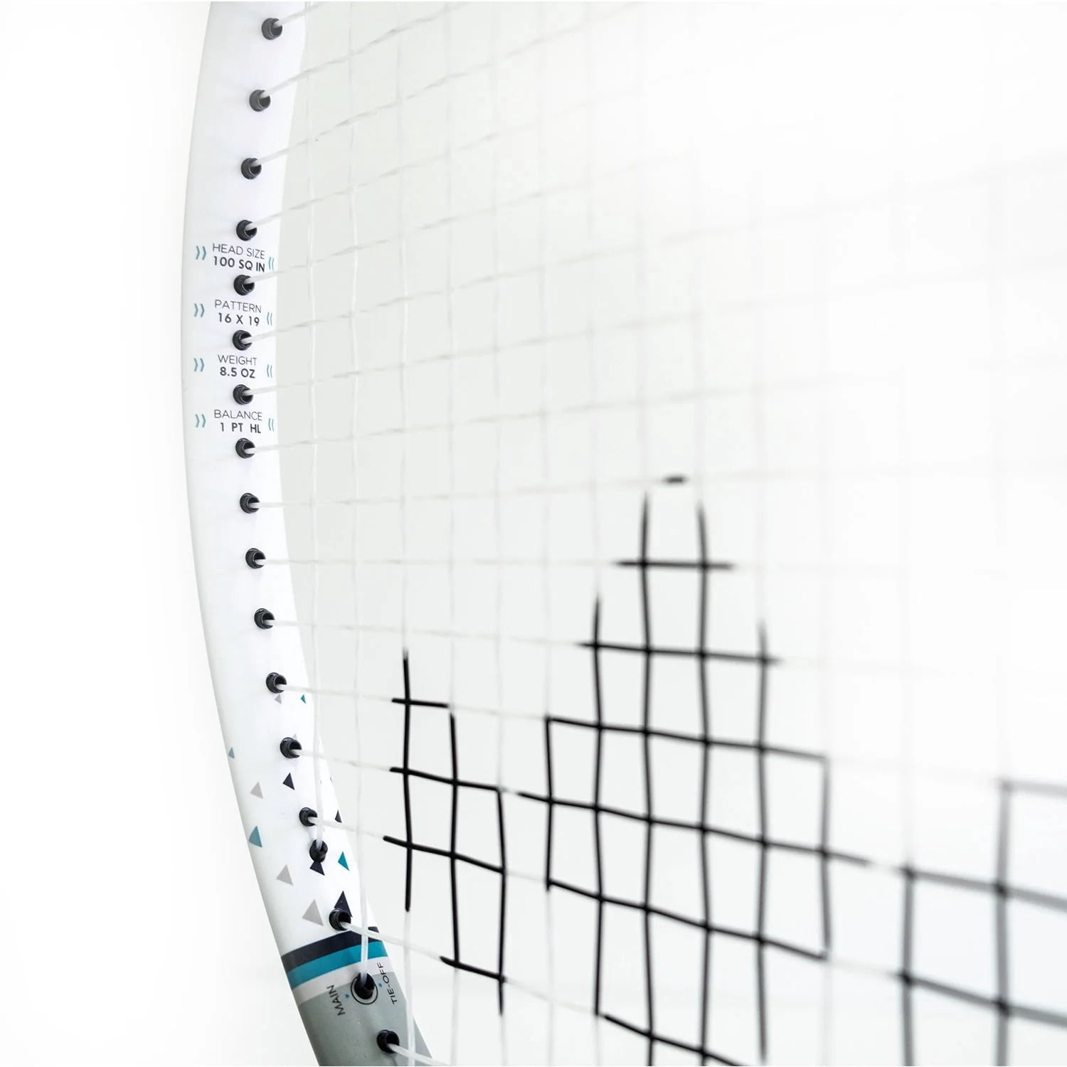 Diadem Sports Rise 25" Junior Tennis Racket in Grey, 8.5oz,Pre-Strung, Grip Size G0