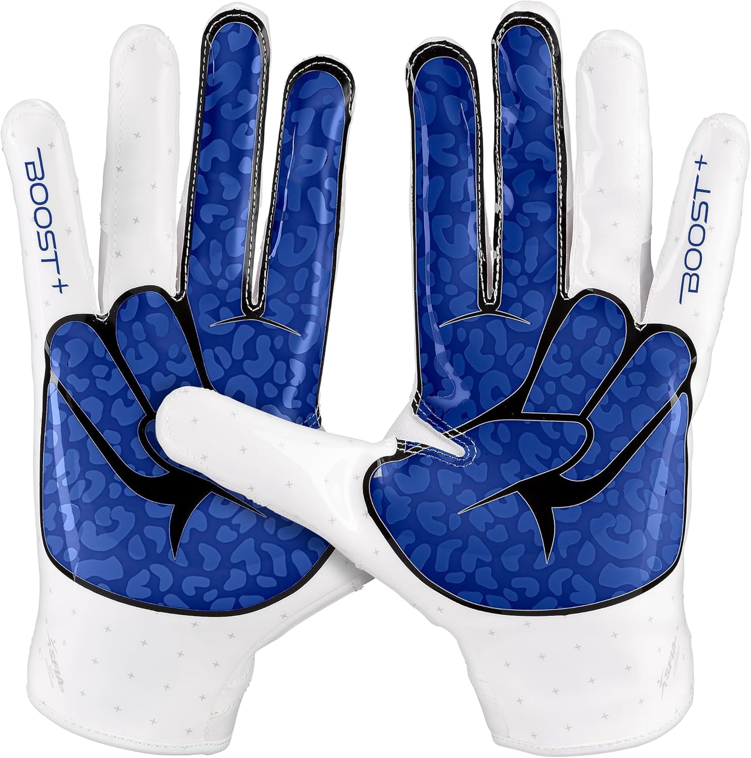 Football Gloves Peace Stealth 6.0 Boost Plus Technology Men's Receiver Gloves - Adult and Youth Sizes