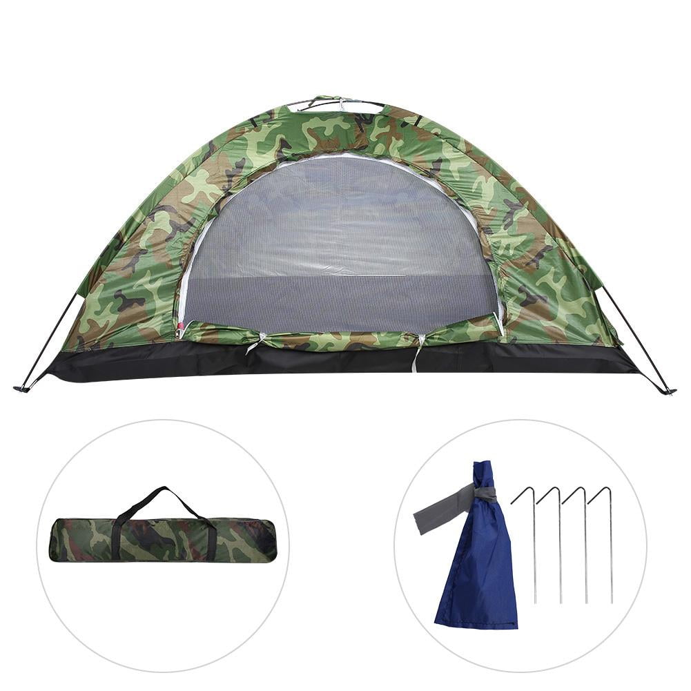 Camping Tent Camouflage UV Protection 2 Persons Tent for Outdoor Camping Hiking 