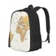 thumbnail image 1 of Disketp World Map 1 Mochila Minimalista de Gran Capacidad, Mochila de Viaje para Escuela, Trabajo o Uso Diario, 1 of 6