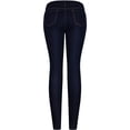 thumbnail image 2 of 2Luver, Women's, Stretchy 5 Pocket Indigo Skinny Jeans, Indigo, 15, 2 of 2