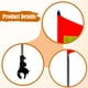 thumbnail image 5 of Kit de mástil de bandera para carrito de golf con tiras reflectantes y altura ajustable. Top azul 20x30cm, 5 of 6