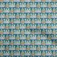 thumbnail image 1 of oneOone Cotton Poplin Dark Teal Green Fabric Kalamkari Traditional Quilting Supplies Print Sewing Fabric By The Yard 56 Inch Wide, 1 of 5