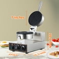 thumbnail image 2 of Commercial Waffle Cone Maker 1200W 110V Stainless Steel Electric Ice Cream Cone Maker Machine with 8.3” Non-stick Baking Tray, Temperature & Time Control for Restaurant, Coffee Shop, 2 of 8