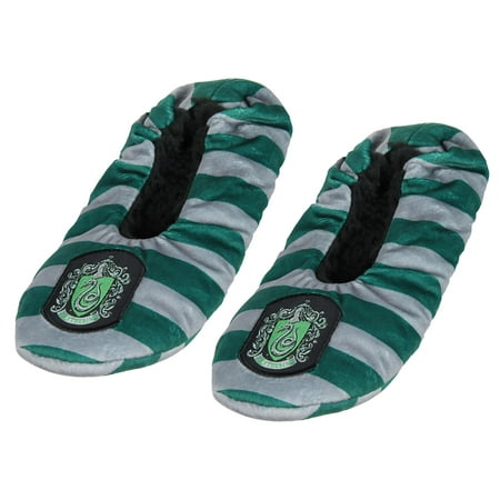 

Harry Potter Slippers Slytherin House Crest Slipper Socks No-Slip Sole (LG)