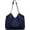 【deep Blue】, variant on Denim Tote Bag for Women, Large Denim Shoulder Purse with Magnetic Snap Closure, Casual Hobo Handbag for Everyday Use