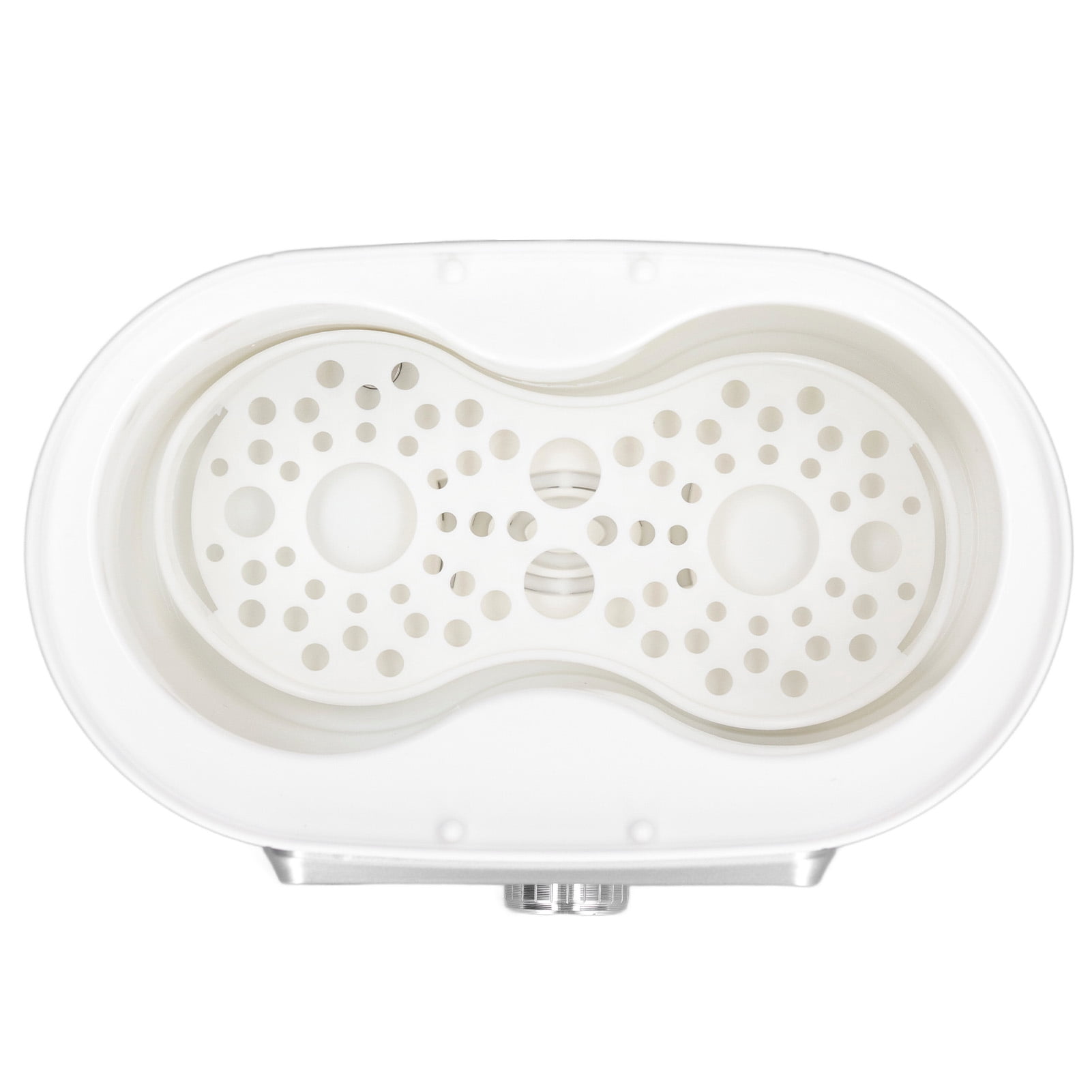 LAZIOEGR 2 in 1 Baby Bottle Warmer Constant Temperature Fast Heat Preservation Electric Milk Warmer with Deep Cleansing, US Plug 110V, White (9.06 inches / 23 cm)
