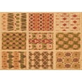thumbnail image 1 of Ahgly Company Machine Washable Indoor Rectangle Transitional Orange Area Rugs, 2' x 3', 1 of 7