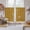 Yellow, variant on Japanese Style Kitchen Curtains 45 Inch Length, Vintage Cranes Ocean Wave Red Tiers Curtains for Bathroom Bedroom Cafe, Light Filtering Small Window Treatment Short Tiered Drapes 2 Panels 42"Wx45"L