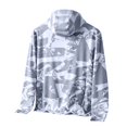 thumbnail image 3 of Men UPF 50+ Sun Protection Loose Jacket Full Zip Camouflage Athletic Hoodies Lightweight Fishing Outdoor Jacket XL, 3 of 4