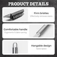 thumbnail image 5 of Grill Brush and Scraper, 2 In 1 Multifunctional Metallic Grill Barbecue Brush, Outdoor Cleaning BBQ Accessories Grill Brush, Safe Grill Cleaner Brush for Barbecue, Home, Picnic（Large）, 5 of 7