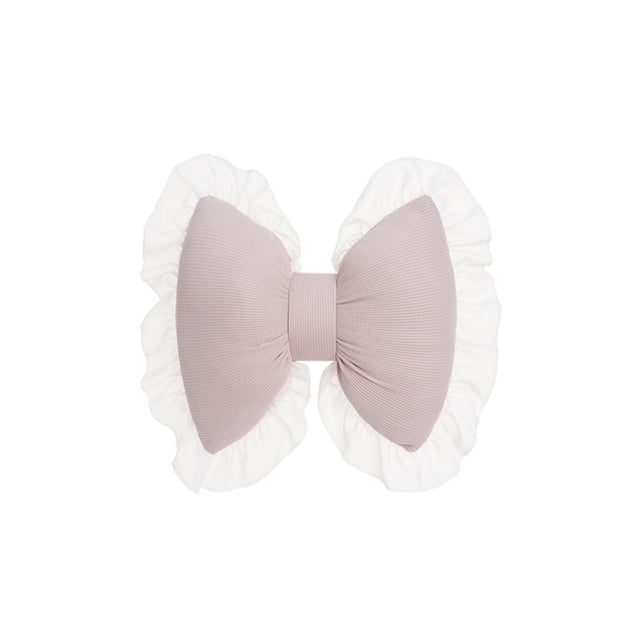 TIELUTT Bow Pillow Bow Shaped Pillow Decorative Soft Bowknot Throw Pillow Sofa Silk Zippe Pillowcase Silk Pillowcase Envelope Envelope Closure Pillowcase Pillowcase Zipper Pillowcase with Button Clos