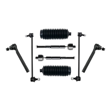 AM Autoparts Front Steering & Suspension Kit – 6-Piece Set For Honda Odyssey 2002-2004 (Inner/Outer Tie Rods + Sway Bar Links)