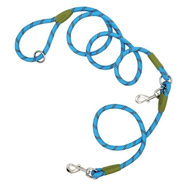 Hands-Free Dog Leash Nylon Pets Training Walking Leash with Reflective Stitching Adjustable Crossbody Dog Leash for Small Medium Large Dogs