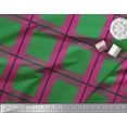thumbnail image 2 of Soimoi Viscose Chiffon Fabric Check Check Printed Fabric 1 Yard 42 Inch Wide, 2 of 5