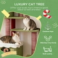 thumbnail image 6 of Christmas Cat Tree - Must Have Viral Product for Cats Spacious Freestanding Tree with Sisal Posts Gothic Coffin Bed & Festive Design, 6 of 7