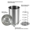 thumbnail image 3 of Qenwkxz Ham Maker Meat Press with Thermometer 304 Stainless Steel Meat Press Cooker with 5 Food Zipper Bags Multifunctional Meat Press Mold Round Shape Deli Meat Press for Meat Pork Beef Lamb, 3 of 8