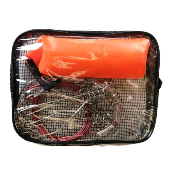 Fishing Stringer Live Fish Lock Buckle with Float and Fish Hook 5m 10m Live Fish Lock Fishing Stringer