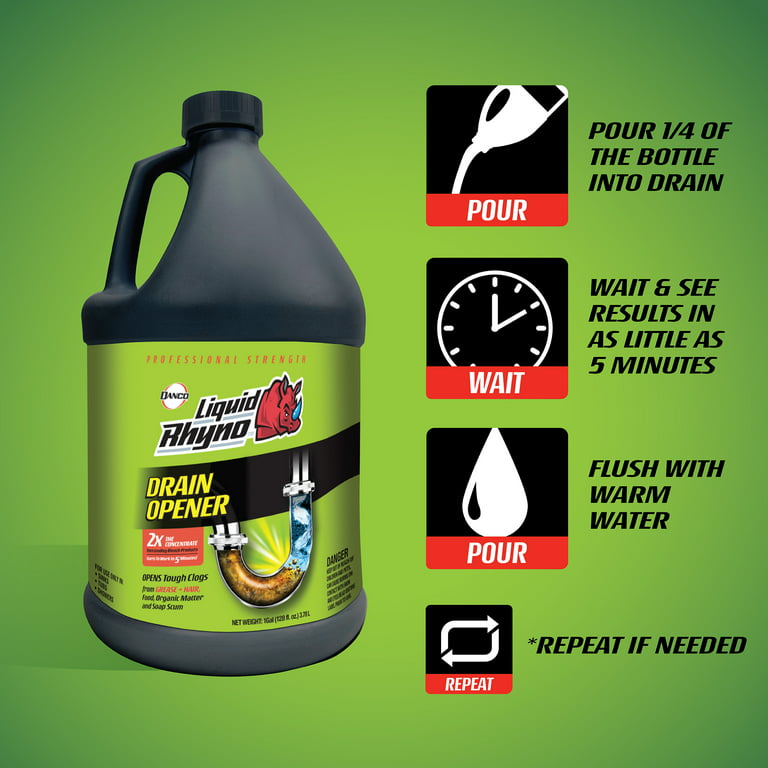 Danco Liquid Rhyno 62-fl oz Drain Cleaner in the Drain Cleaners department  at