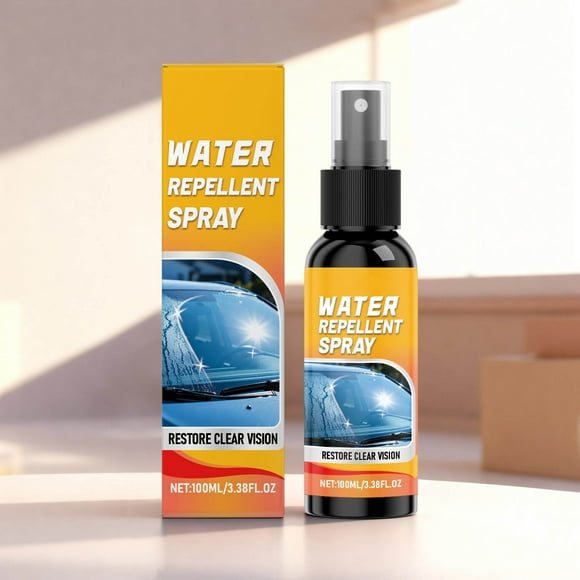 Vaporisateur Hydrofuge, Protection en Verre 100ml pour Pare-Brise, Visibilité Améliorée sous la Pluie, Revêtement Hydrofuge Longue Durée pour Voitures, Camions et Motos