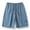 Blue, variant on Youmylove Mens Cargo Shorts Men's Plus Size Sports Drawstring Summer Shorts Elastic Waist Fashion Casual Beach Shorts Casual Hiking Shorts