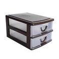 thumbnail image 3 of Plastic Translucent Storage Case Rectangular Desktop Organizer For Office Use 1Pack, 3 of 4