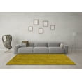 thumbnail image 3 of Ahgly Company Machine Washable Indoor Rectangle Abstract Yellow Contemporary Area Rugs, 2' x 5', 3 of 4