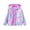 Pink, variant on Toddler Girls Fall Coats Hooded Zip Up Gradient Kids Fleece Outwear Windproof Casual Jackets Size 1-2T