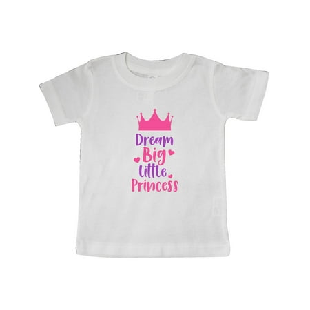 

Inktastic Dream Big Little Princess Crown - Pink Purple Gift Baby Girl T-Shirt