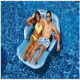 thumbnail image 2 of Swimline 72" Inflatable 2-Person Duo Love Seat Swimming Pool Float with Convertible Foot Rest - Blue, 2 of 6