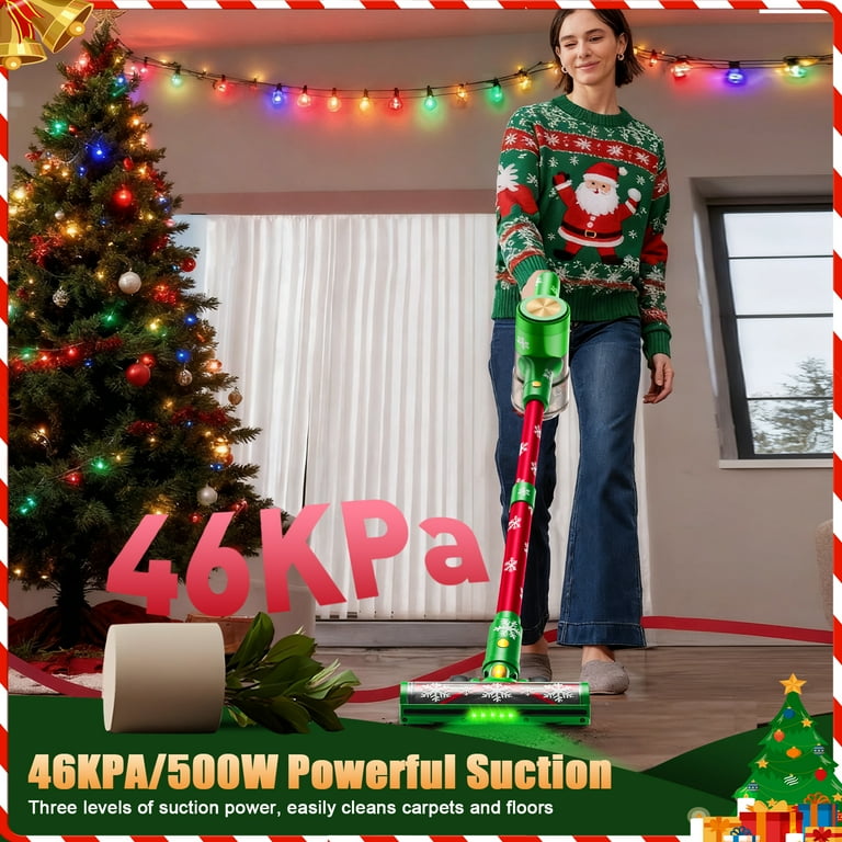 Cocbny Cordless Vacuum Cleaner 46Kpa/500W/55Mins(Christmas Limited