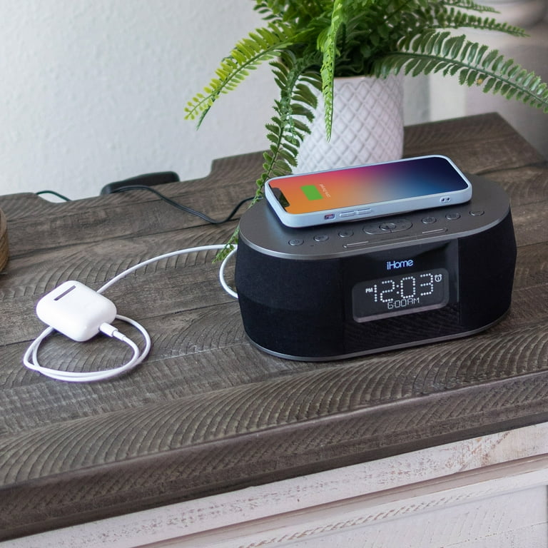 Ihome Speaker Ihome Wireless Charging Alarm Clock Bluetooth