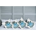 thumbnail image 2 of Ambesonne Hamsa Throw Pillow Cover 4 Pack, Evil Eye, 24", White Black and Blue, 2 of 5