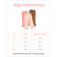 thumbnail image 2 of Toddler Girls Clothes Girls Pants Kids 3-Pack Casual Pants Toddler Solid Color Bell-bottomed Pants for Girls 1T 2T 3T 4T 5T Apricot Pink Brown, 2 of 6