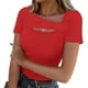 thumbnail image 2 of Blusa de manga larga,Blusa informal para mujer con cuello en V, manga tres cuartos, poliéster, color liso, uso diario, sopatenor, 2 of 9