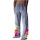 thumbnail image 2 of Pantalones largos de verano para hombre, de algodón y lino, con pierna ancha, estampados, con cordones, para deportes y vacaciones, 2 of 7