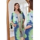 thumbnail image 3 of Chubasquero Robe Ekouaer para mujer, manga corta, con cremallera, color azul, 3 of 6