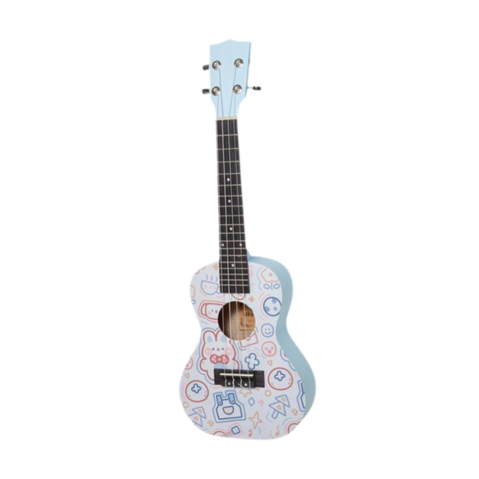 LeeQinersw Wooden Ukulele for Beginners Small Ukulele Musical Gift Portable Starter Ukulele blue