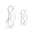 thumbnail image 2 of HAMPPLIES 5PCS Adjusting Pin Deck Clips Bow Tie Lock Pin Galvanized Iron for Lawn Mowers, 2 of 8