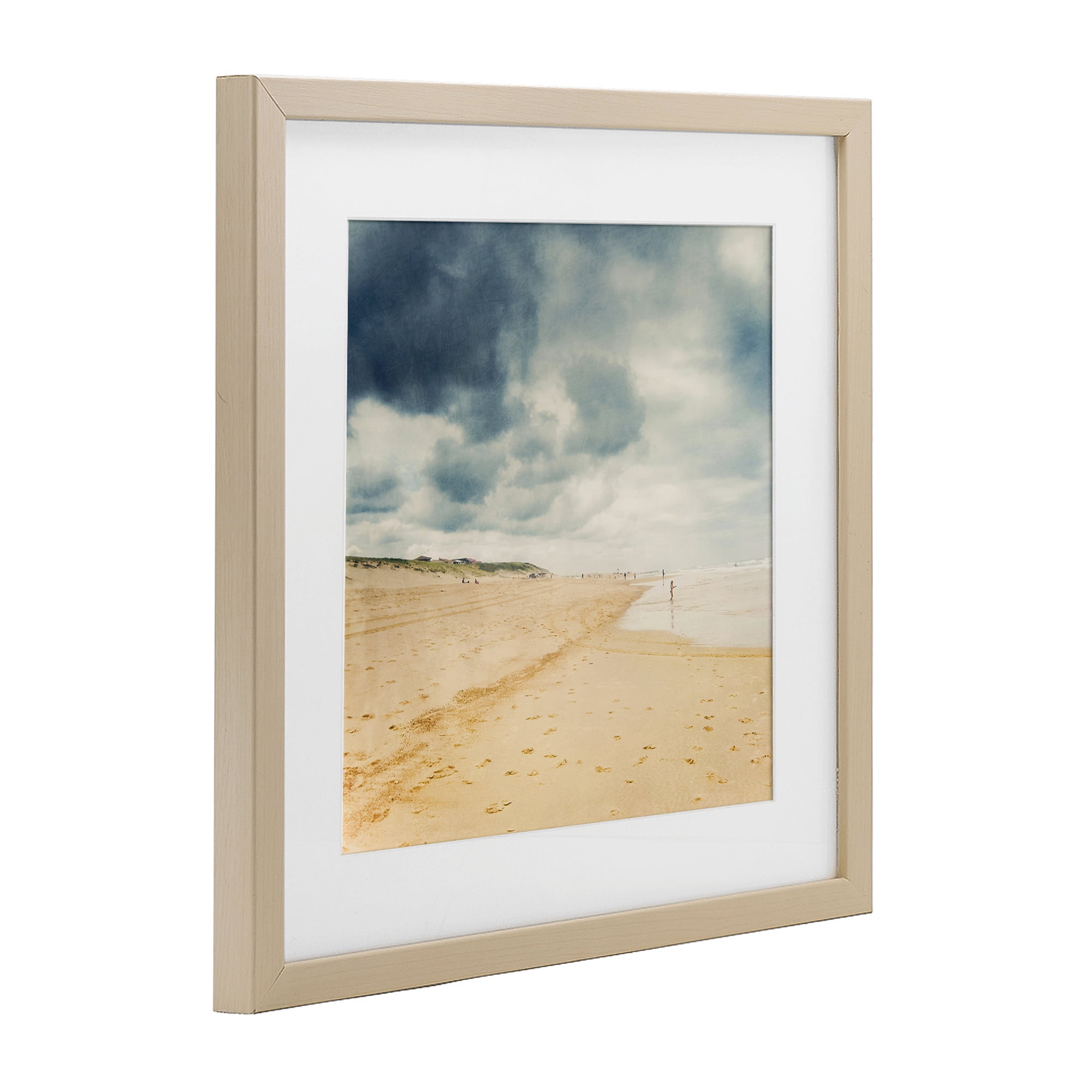 Stupell Industries Beach On A Cloudy Day Birch Framed Print Under Glass, design by Dirk Wüstenhagen