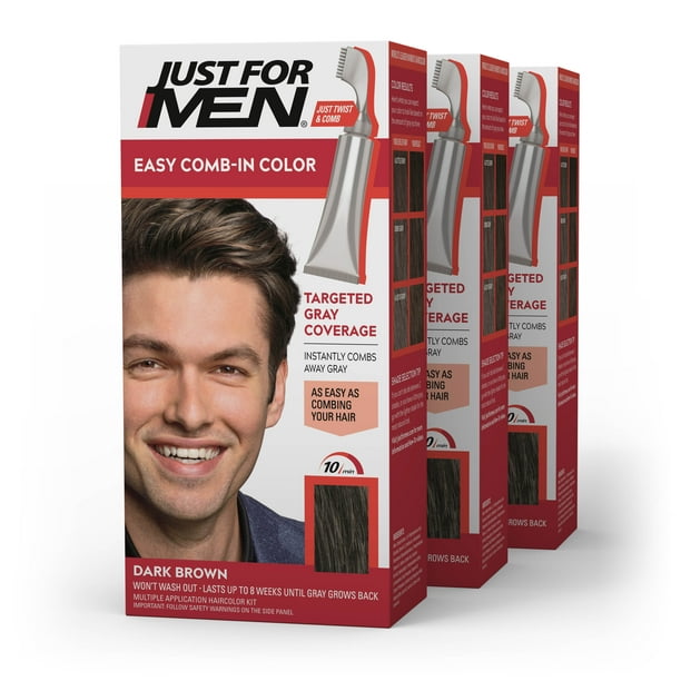 Just For Men Easy Combin Hair Color for Men with Applicator, Dark