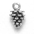 thumbnail image 1 of Sterling Silver 16" .8mm Box Chain 3D Small Pine Cone Pendant Necklace, 1 of 2