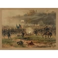 thumbnail image 2 of Thure de Thulstrup 24x18 Gold Ornate Framed and Double Matted Museum Art Print Titled - Battle of Antietam (1887), 2 of 4