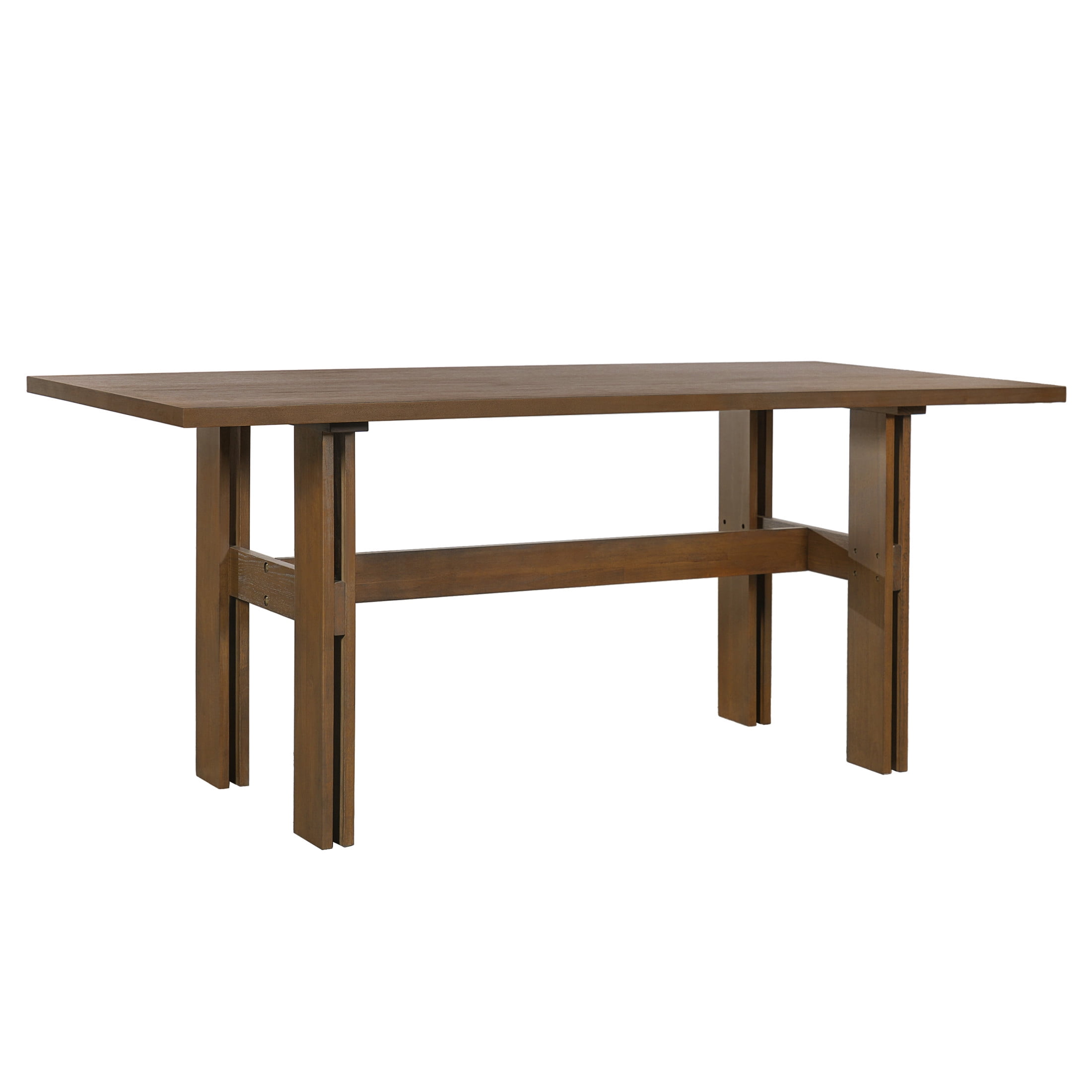 Christopher Knight Home 71" Modern Wooden Dining Table with Pedestal Base for 4 to 6 People, Walnut