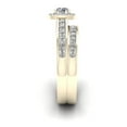 thumbnail image 2 of 1ct TDW Diamond 14K Yellow Gold Halo Bridal Set, 2 of 4