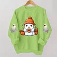 thumbnail image 4 of Womens Halloween Sweatshirts Casual Long Sleeve Cute Halloween Ghost Printed Winter Sweaters Loose Crewneck Pullover Blouses Ladies Halloween Costumes, 4 of 5